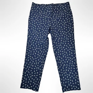 Maurices Pants Women Size Medium Blue White Accent Straight Fit Straight NWOT - Picture 1 of 14