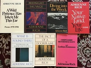 Adrienne Rich Collection - lot of 7 (70's & 80's) 3 Signed 1st Editions - Bild 1 von 5