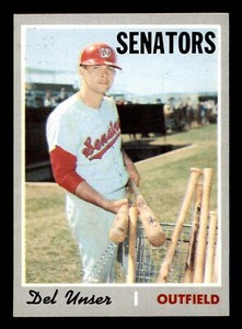 1970 Topps Baseball #336 Del Unser NM *d4