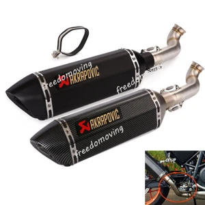 Exhaust Mid Link Pipe Slip On Muffler DB Killer Modified For 690 Duke 2012-2018 - Foto 1 di 11