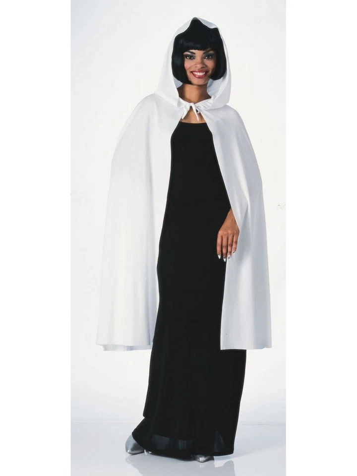 45" White Hooded Cape - Rubie's - image 1 of 1