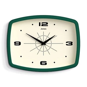 Jones® - Movie Wall Clock - Oblong - Eden Green - Arabic Dial - Picture 1 of 4