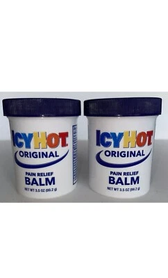 Bálsamo ICY HOT Original para Alívio da Dor 3,5 oz Cada Expira: 26/06+ Frete Grátis.(Lote de 2) - Imagem 1 de 3