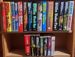 Lot Of 21 W E B Griffin Novels Hardcovers And Paperbacks - Imagen 1 de 22