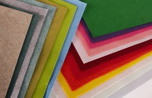 Wool Blend Felt Squares 12" 30cm Oscar and Ivy Felted Sheets Fabric Material - Picture 1 of 12