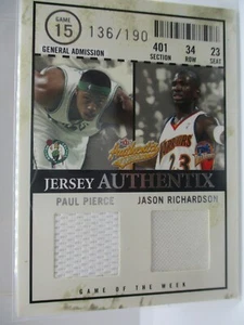 2004-05 Fleer Authentix Game of the Week Paul Pierce/190/Jason Richardson /190 - Picture 1 of 2
