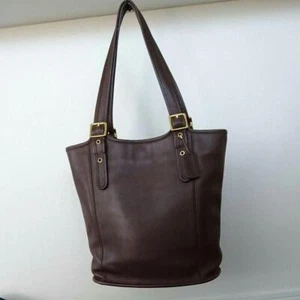 Bolso de Mano Vintage Coach 9090 Legacy Grande Shopper Cuero Marrón - Imagen 1 de 4