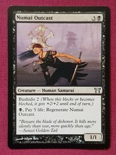 Magic The Gathering CHAMPIONS OF KAMIGAWA NUMAI OUTCAST single black card MTG