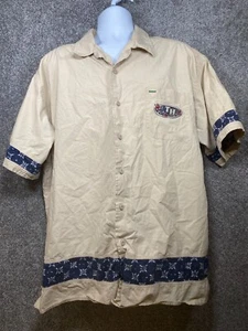 Vintage Tommy Hilfiger Shirt Mens XXL Camp Embroidered 90s Hawaiian Loop Collar - Picture 1 of 13