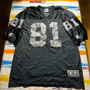 Camiseta de colección Tim Brown Starter Oakland Las Vegas Raiders negra talla 52 - Imagen 1 de 8