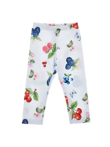 Monnalisa Leggings St. Frutta Größe 152/12 Jahre Neu mit Etikett - Bild 1 von 2