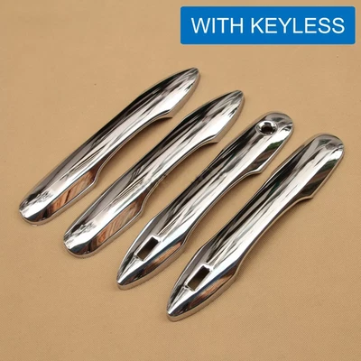 For 2018-2024 Toyota Camry Chrome Car Door Handle Strip Cover Trims w/ Keyless - Imagem 1 de 4