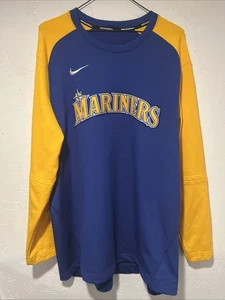Seattle Mariners Shirt Herren XL Nike MLB Dri-Fit Langarm Baseball RETRO - Bild 1 von 15