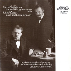 MARTEAU Clarinet Quintet STARKE Endres Quartet REGER Balletsuite DIGITAL 1982 LP - Picture 1 of 3