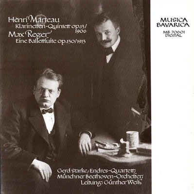 MARTEAU Clarinet Quintet STARKE Endres Quartet REGER Balletsuite DIGITAL 1982 LP - Image 1 of 3