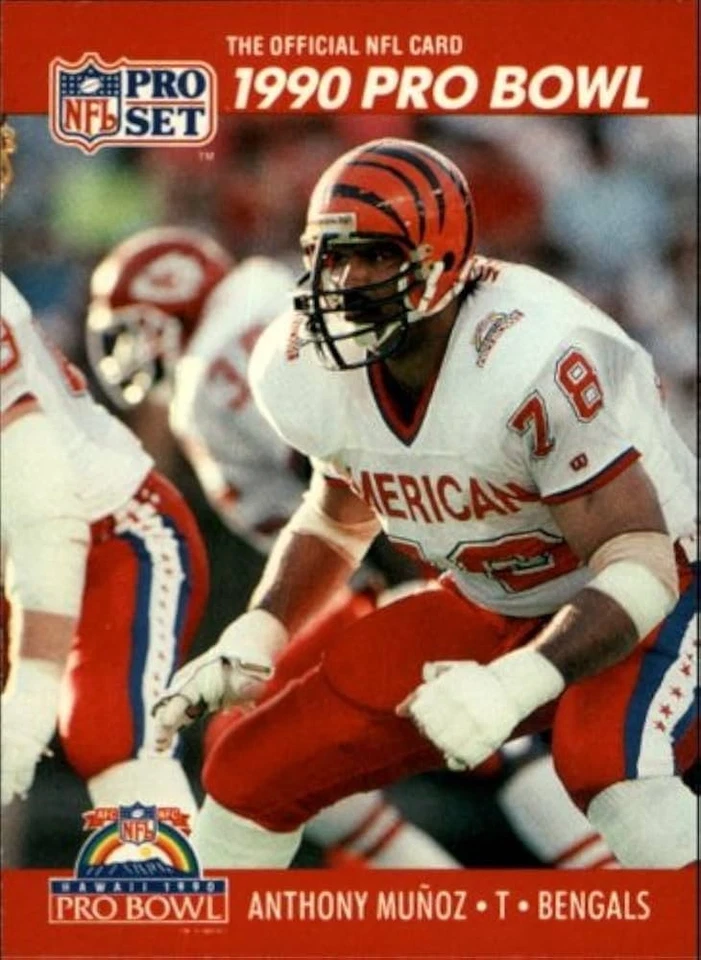 Anthony Munoz 1990 Pro Set Pro Bowl Card 361 - Image 1 of 1