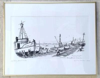 BRUCE ARISS 1911 - 1994 Monterey Boat Works Cannery Row Monterey CA 1966 / 1991 — 第 1/4 张图片