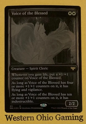 Magic MTG Innistrad: Double Feature Voice of the Blessed #311 Foil TCG CCG - Image 1 of 2