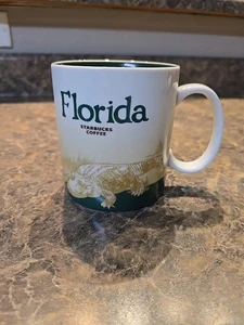 Starbucks 2011 Florida Global Collector Series State Coffee Mug 16 Oz Tea  - Picture 1 of 4
