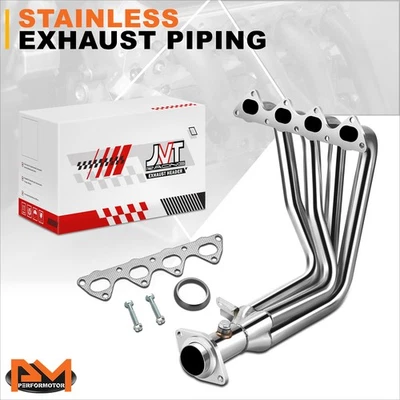 Sistema de exaustão de cabeçalho de motor DOHC para 93-00 Honda Civic Si Del Sol VTEC B-Series - Imagem 1 de 4