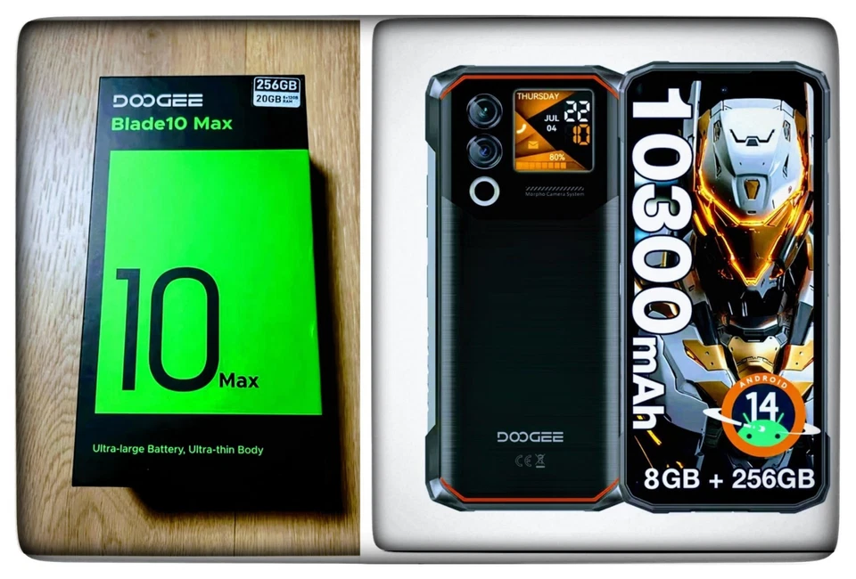 DOOGEE BLADE 10 MAX 4G  20GB+256GB Android14 Batt.10.300 mAh (SMARTPHONE NUOVO)  - Immagine 1 di 3