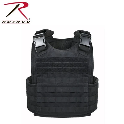 Rothco MOLLE Plate Carrier Vest - Black - Image 1 of 2