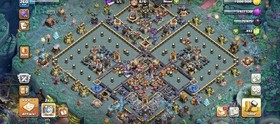 TH18 99% MAX | 105/105/95/80/55/25 ALL HEROES MAX | MANY SKINŚ | ALMOST MAX WALL