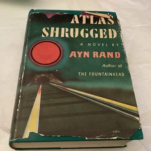 Atlas Shrugged by Ayn Rand 1957 1st edition 9th printing - Foto 1 di 8