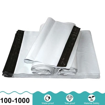 Poly Mailers Shipping Envelopes Self Sealing Plastic Mailing Bags Choose Size US - Image 1 of 4