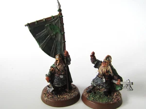 A7 WARHAMMER LOTR / MIDDLE EARTH - DWARF COMMAND PAINTED METAL - Picture 1 of 3
