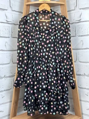 Vestido Marc Jacobs Pastel Lunares en Niveles Negro Talla 0/XS (EE. UU. IMPUESTO PAGADO) Foto 1 de 4