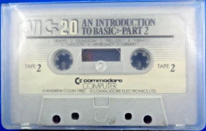 COMMODORE VC-20/VIC-20 -- AN INTRODUCTION TO BASIC: PART 2 TAPE 2(COMMODORE) - Picture 1 of 3