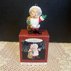 Hallmark Keepsake Ornament 1993 Elmer Fudd Looney Tunes Collection Santa Claus - Imagen 1 de 8