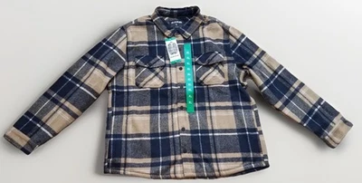 NUEVO Hombre Dakine Franela Camisa Chaqueta Forrada de Vellón Talla XL Azul Beige Foto 1 de 4