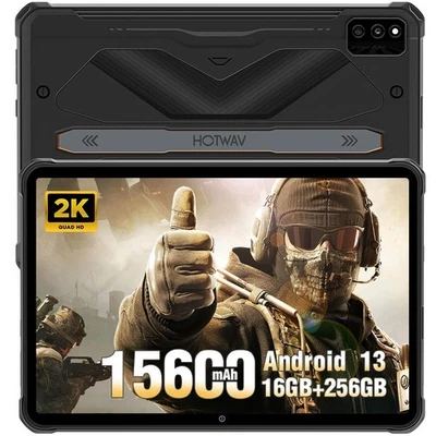 HOTWAV R6 Ultra Outdoor Tablet 16GB+256GB 15600mAh 4G Dual SIM Android 13 Tablet - Bild 1 von 4