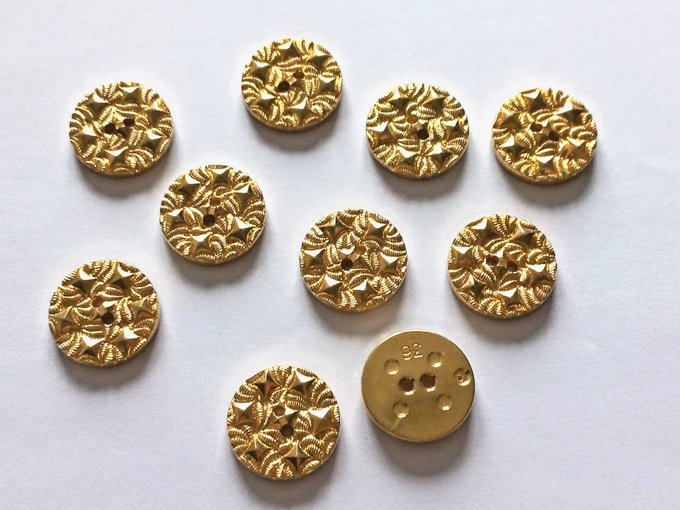 Knöpfe Gold 23mm Weihnachten Deko Basteln - Bild 1 von 1