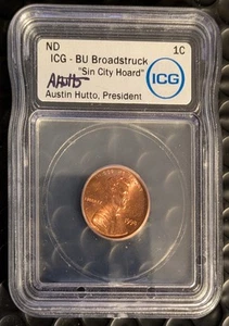 ICG 1998 BU Broadstruck 1C  Sin City Hoard Austin Hutto Signed (C1) - Picture 1 of 2