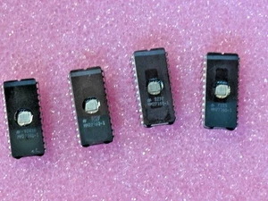 4pc MM2716Q-1  Ceramic Eproms Vintage National Semiconductor cleaned & erased - Picture 1 of 4