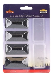 44-551 Bachmann Scenecraft OO Gauge Coal loads (x4) (Pre-Owned) - Picture 1 of 1
