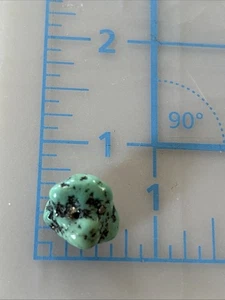 Pepita turchese forata a mano naturale vintage SOUTHWESTERN perlina - Foto 1 di 1