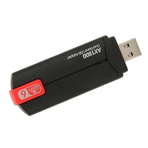 USB WiFi Adapter 1800Mbps Stable Signal USB3.0 MU MIMO Technology WIFI6 Wire NEW - Afbeelding 1 van 12