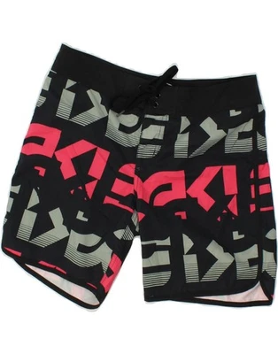 OAKLEY Womens Graphic Swimming Shorts UK 8 Small  Black CJ30 - Image 1 of 3