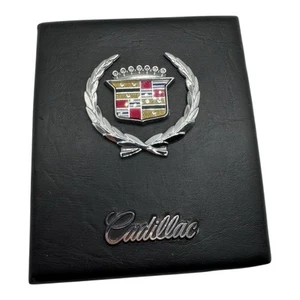 Vintage Cadillac Crest Emblem on Padded Display Plaque 4.5” x 5” - Picture 1 of 6