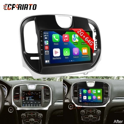 64GB Android 15 For 2011-2023 Chrysler 300C 300S Carplay Car Stereo Radio GPS BT Foto 1 de 4