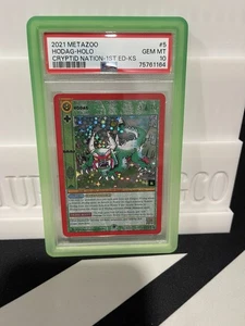 2021 METAZOO CRYPTID NATION 1ST ED-KICKSTARTER #5 HODAG-HOLO PSA 10 - Picture 1 of 1