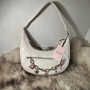 Neu mit Etikett Juicy Couture erstklassige Hobo-Schultertasche – Kristall cremeweiß - Bild 1 von 7