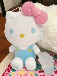 "RARO NUEVO CON ETIQUETAS Sanrio Hello Kitty SUROF Bebé Azul Peluche Rosa Arco 10" VENDEDOR DE EE. UU. - Imagen 1 de 5