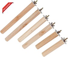 Ahandmaker Bird Perchs Bird Stand, 6 Pcs 3 Different Length Bird Cage Accessorie