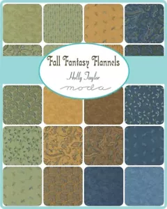 Fall Fantasy Flannel Layer Cake by Holly Taylor for Moda 42 10" Squares - Picture 1 of 2