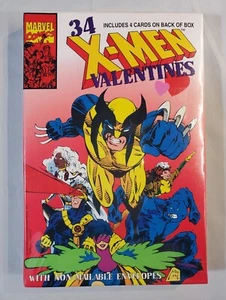 X-Men 34 Valentines Day Cards 1994 Marvel Comics Unopened Sealed Box Paper Magic - Picture 1 of 6